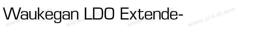Waukegan LDO Extende字体转换